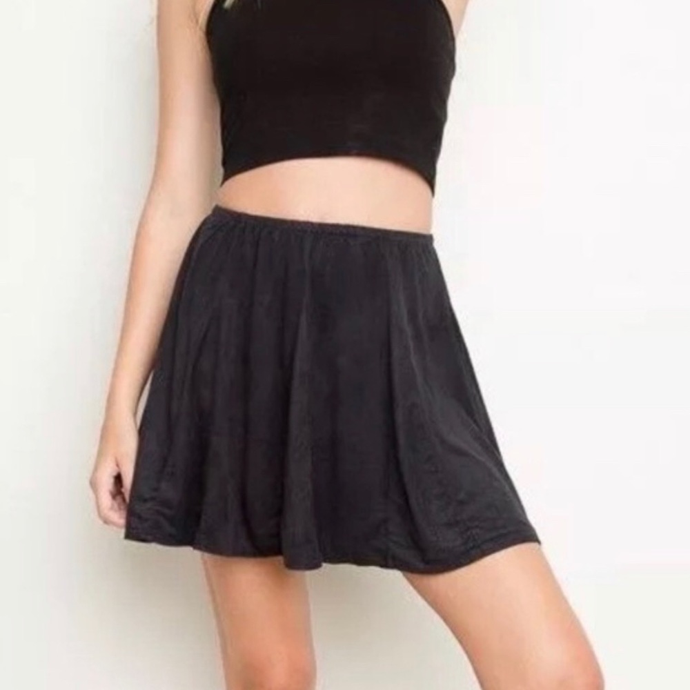 brandy Melville gray suede skirt